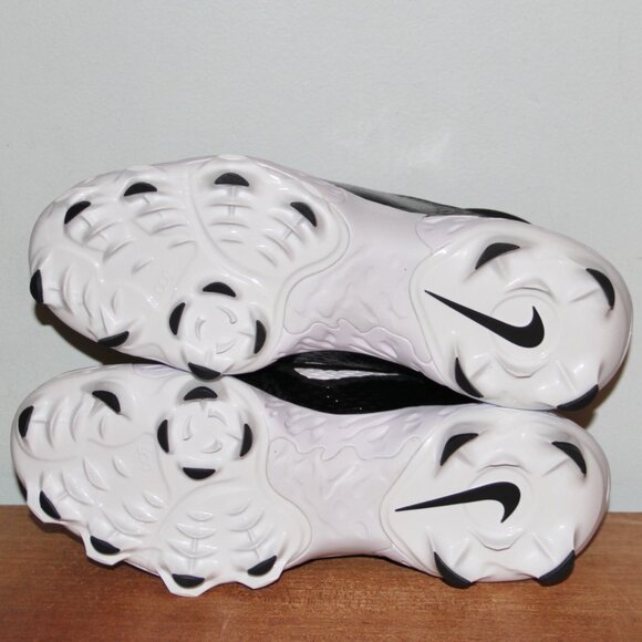 Nike Alpha Huarache Elite 4 Low MCS Baseball Cleats Mens 9.5 Black White - Picture 6 of 6